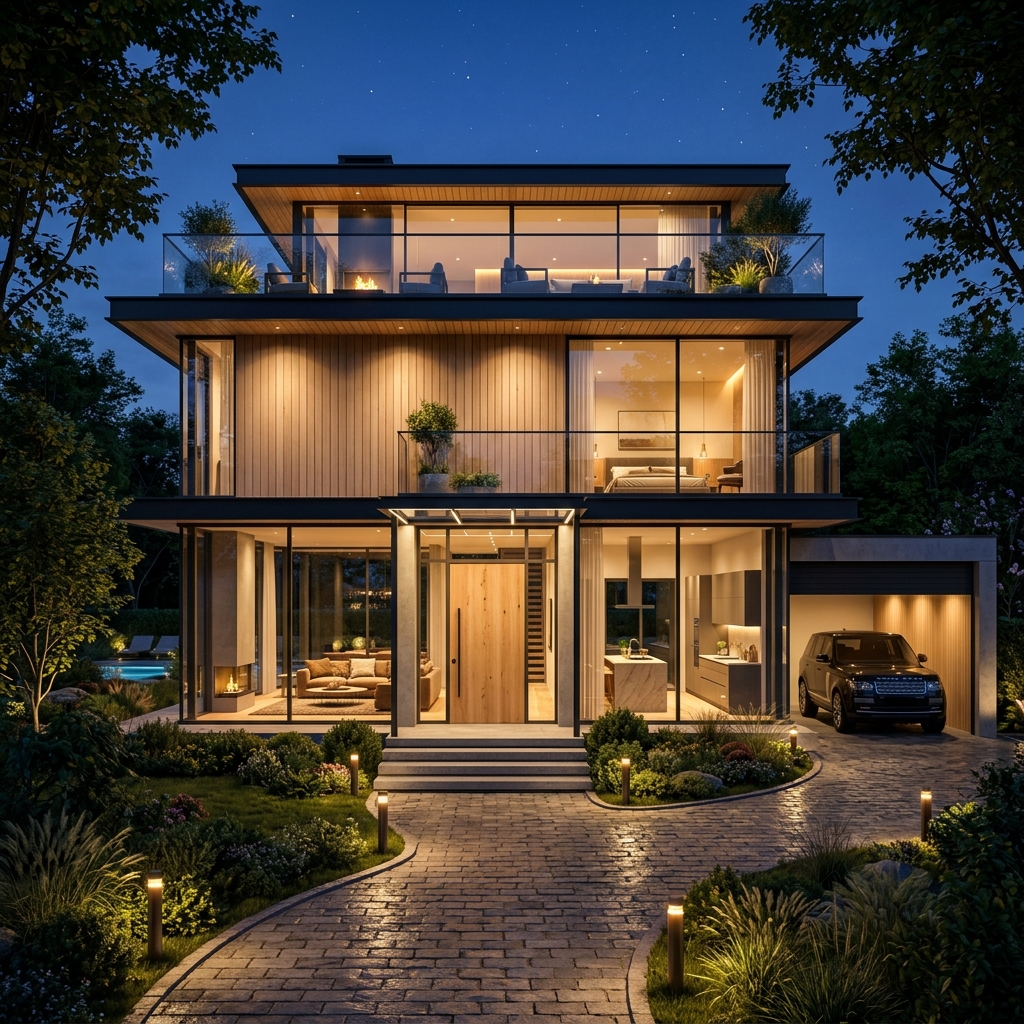 KNX Smart Villa House Architecture
